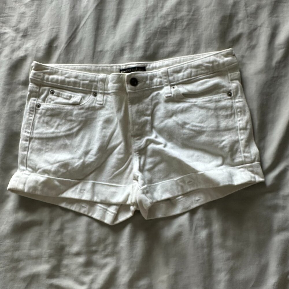 BR White Jean shorts Size 12